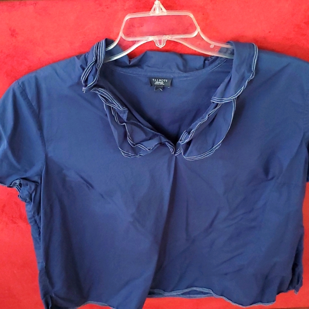 Navy Blue Talbot Blouse